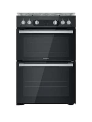 Image of Hotpoint HDM67G0C2CB Freestanding Double Oven Gas Cooker