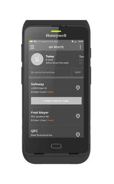 Image of Honeywell Dolphin CT40 handheld mobile computer 12.7cm (5") 1280 x 720 pixels Touch Screen 278g Black CT40-L0N-28C11AE
