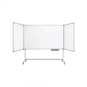 Image of Magnetic Folding Whiteboard with Mobile Castors 1500X1000MM