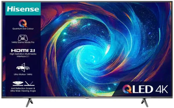 Image of Hisense 55" 55E7KQTUK PRO Smart 4K Ultra HD QLED TV