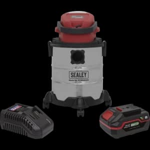 Image of Sealey PC20VCOMBO4 Wet & Dry Cordless Vacuum Cleaner