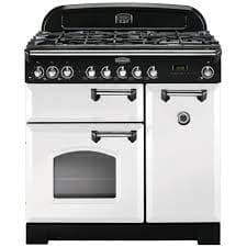 Image of Rangemaster CDL90DFFWH-C Classic Deluxe 90cm Dual Fuel Range Cooker