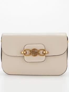 Image of Guess Hensely Convertible Shoulder Bag - Tan