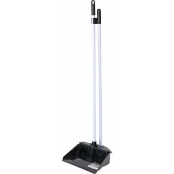 Image of Bentley Brushware P8008/BW Long Handled Plastic Dustpan & Brush Set
