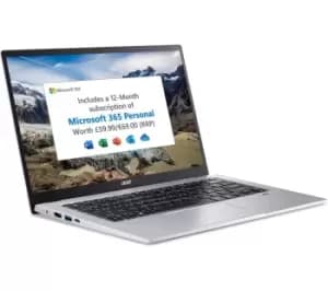 Image of Acer Swift 1 14" Laptop - Intel Pentium, 128GB SSD, Silver/Grey