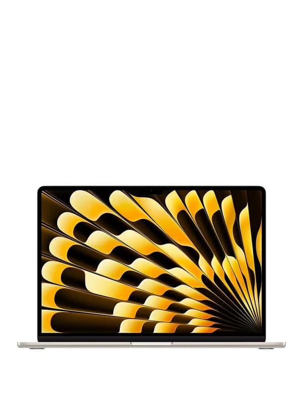 Image of Apple 15" MacBook Air, M3, 16GB RAM, 10 Core GPU, 2024 - Starlight