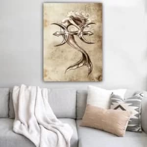 Image of 100424209_70100 Multicolor Decorative Canvas Painting Mermaid
