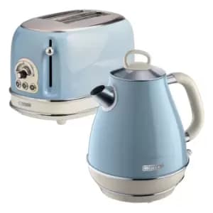 Image of Ariete Blue Jug Kettle and 2 Slice Toaster Pack