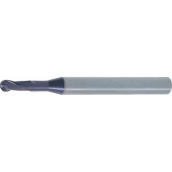 Image of 0.4 2FL Regular Neck Ball Nose Slot Drill Q-Coat - Swisstech