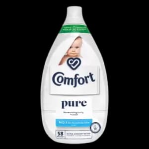 Image of Comfort Fabric Conditioner Ultimate Care Pure 870ml Bottle 58 Washes