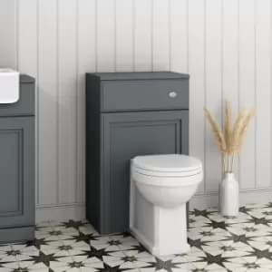 Image of 500mm Dark Grey Back to Wall Toilet Unit Only - Westbury