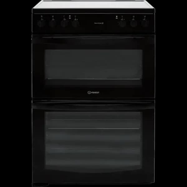 Image of Indesit IT60V9KMB/UK 60cm Electric Cooker with Ceramic Hob - Black - A Rated