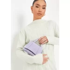 Image of Missguided Curved Base Handle Bag - Purple