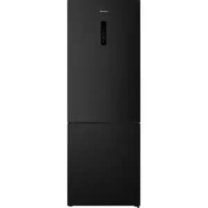 Image of Hisense RB645N4BFE 60/40 Frost Free Fridge Freezer - Black / Stainless Steel - E Rated