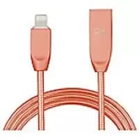 Image of Aquarius Lightning to USB Sync Cable Rose Gold 1 m