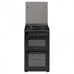 Image of Hotpoint HD5G00CCBK Double Oven Gas Cooker