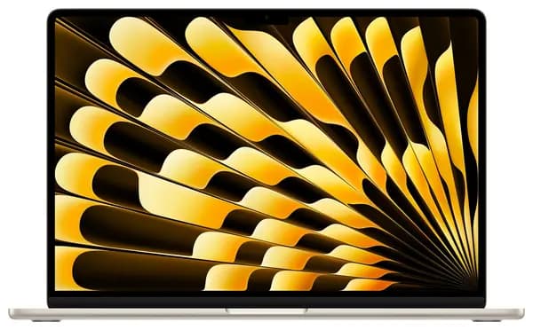 Image of Apple 15" MacBook Air, M3, 8GB RAM, 10 Core GPU, 512GB, 2024 - Starlight