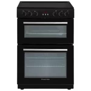 Image of Russell Hobbs RH60EDOEH6001B 60cm Freestanding Electric Double Oven with Ceramic Hobs - Black