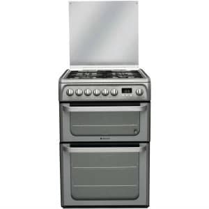 Image of Hotpoint Ultima HUD61GS Gas Hob Double Oven Dual Fuel Cooker