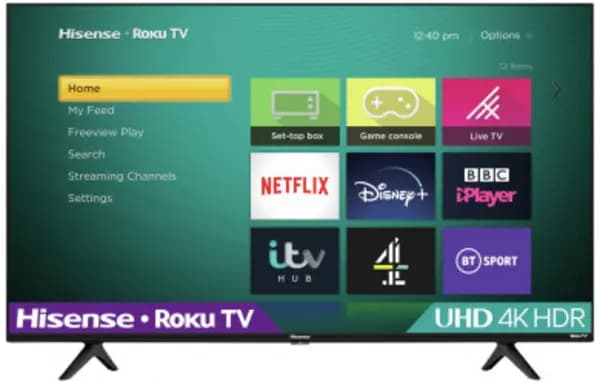 Image of Hisense 55" R55A7200GTUK Roku Smart 4K Ultra HD TV