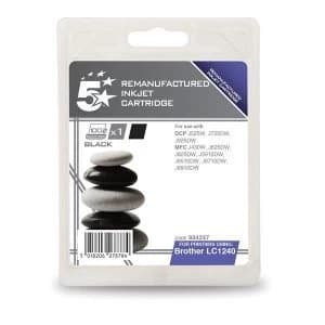 Image of 5 Star Office Brother LC1240 Black Ink Cartridge