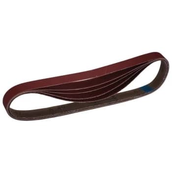Image of 08702 Cloth Sanding Belt, 25 x 762mm, Assorted Grit (5 Pack) - Draper