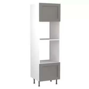 Image of KitchenKIT Shaker 60cm Oven and Microwave Unit - Matt Dust Grey