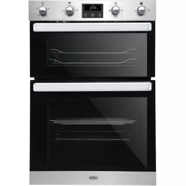 Image of Belling BI902FP Built In Double Oven - Stainless Steel
