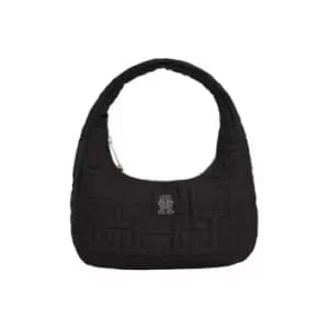 Image of Tommy Hilfiger Th Chic Nylon Shoulder Bag - Black