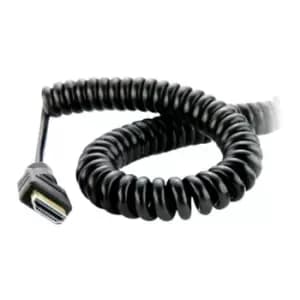 Image of 40cm (80cm extended) AtomFlex Pro HDMI 2.0 Mini HDMI to Full HDMI by A