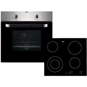 Image of Zanussi ZPVF4130X 4 Zone Ceramic Hob Single Electric Oven