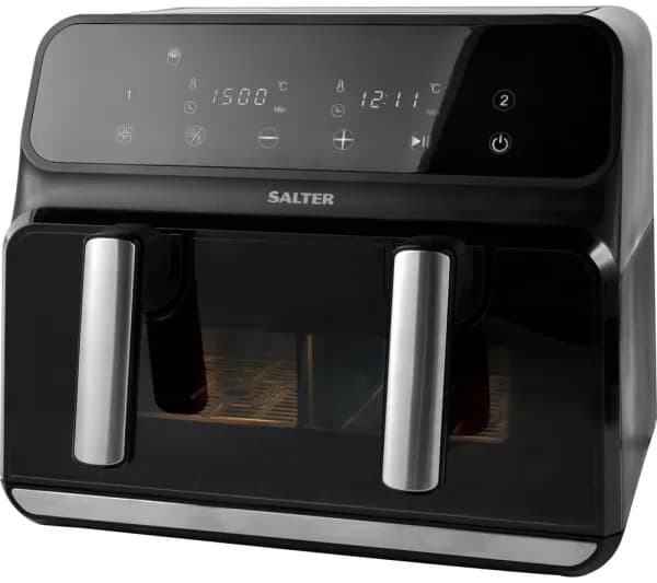 Image of SALTER Fuzion EK5728 1700W 8L Dual Air Fryer