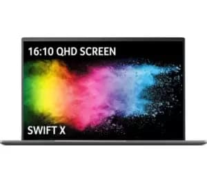 Image of Acer Swift X 16" Laptop - Intel Core i7, 1TB SSD, Grey, Silver/Grey
