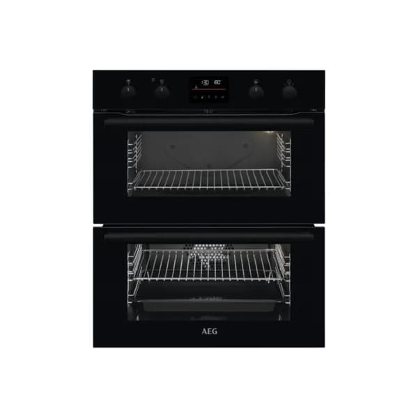 Image of AEG Series 6000 Built Under Electric Double Oven - Black 944171781 Black
