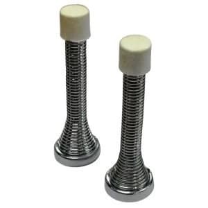 Image of BQ Iron Chrome Effect Door Stop Pack of 2