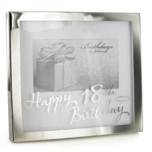 Image of 6" x 4" - Birthdays by Juliana Silverplated Box Frame - 18th