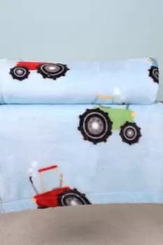 Image of 'Farmyard Friends' Printed Fleece Throw
