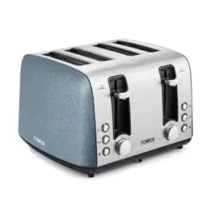 Image of Tower T20053BLU Ice Diamond 4 Slice Toaster