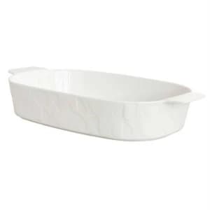 Image of Beau & Elliot Embossed Medium Oven Dish - White