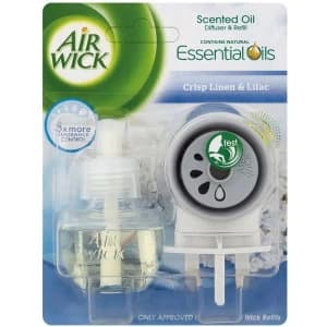Image of Air Wick Electric Plug In Crisp Linen & Lilac Scented Diffuser