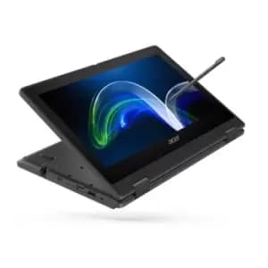 Image of Acer TravelMate Spin B3 TMB311RN-31-P1PD N5030 Hybrid (2-in-1) 29.5cm (11.6") Touch Screen Full HD Intel Pentium Silver 4GB DDR4-SDRAM 128GB SSD WiFi