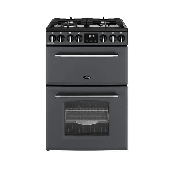 Image of Belling Farmhouse 60cm Dual Fuel Cooker - Anthracite 444411812 Grey