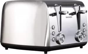 Image of Daewoo Kingsbury SDA1749 4 Slice Toaster