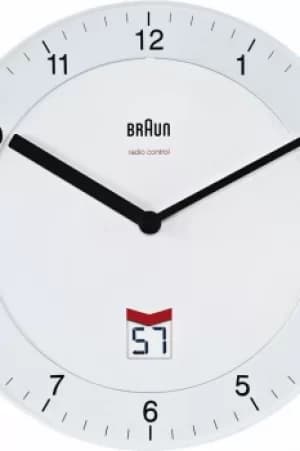 Image of Braun Clocks Wall Radio Controlled BNC006WHWH-MSF