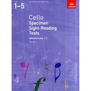 Image of Cello Specimen Sight-Reading Tests, ABRSM Grades 1-5 : From 2012