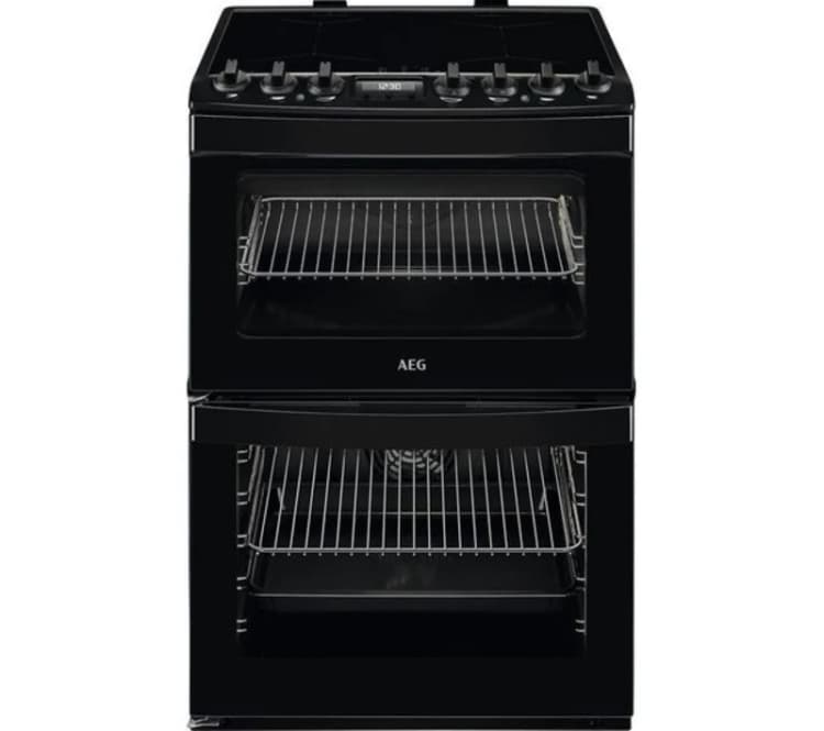 Image of AEG 6000 SteamBake CIB6743ACB 60cm Electric Cooker with - Black - A Rated