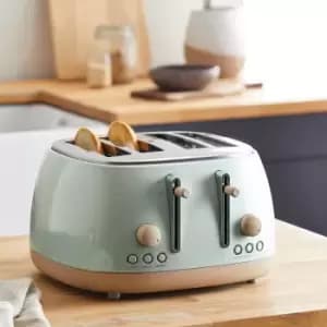 Image of Churchgate Chilcote Country 4 Slice Toaster Sage Green