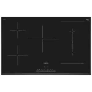 Image of Bosch PVW851FB5E Serie 6 Induction hob 80cm Black surface mount without frame