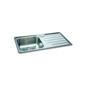 Image of 1.0 Bowl Stainless Steel Kitchen Sink, RHD W103 x D51 - Carron Phoenix IBIS 100