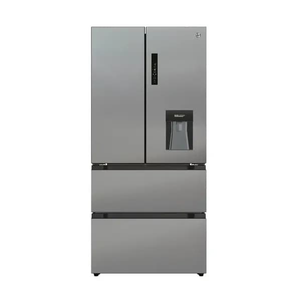 Image of Hoover HSF818EXWDK 432L Frost Free American Style Fridge Freezer